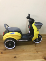 Детский 3-х колесный мотоцикл жёлтый