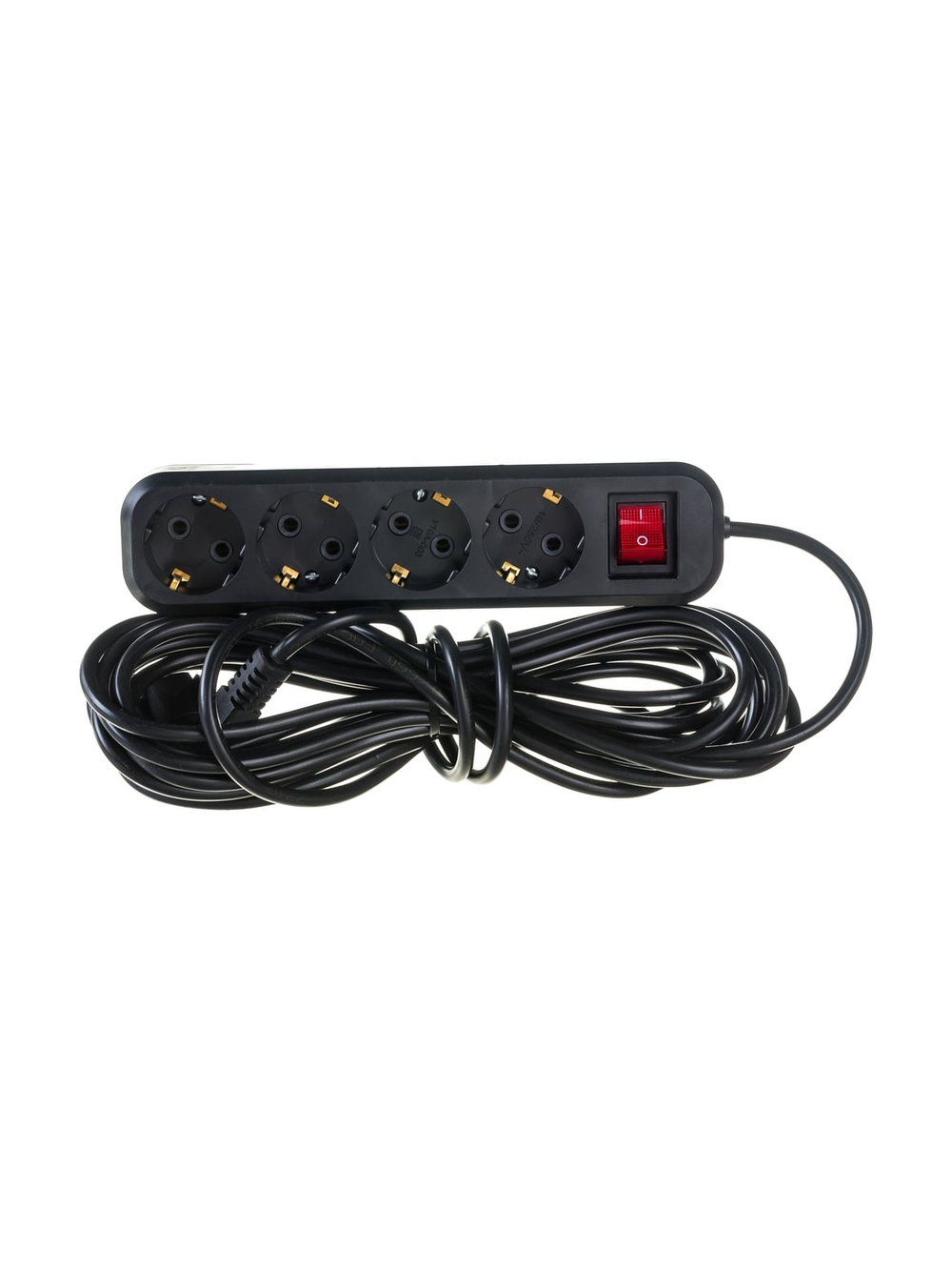 Бытовой удлинитель Gigant с заземлением ПВС 3x0,75 4 гнезда 7м 80095