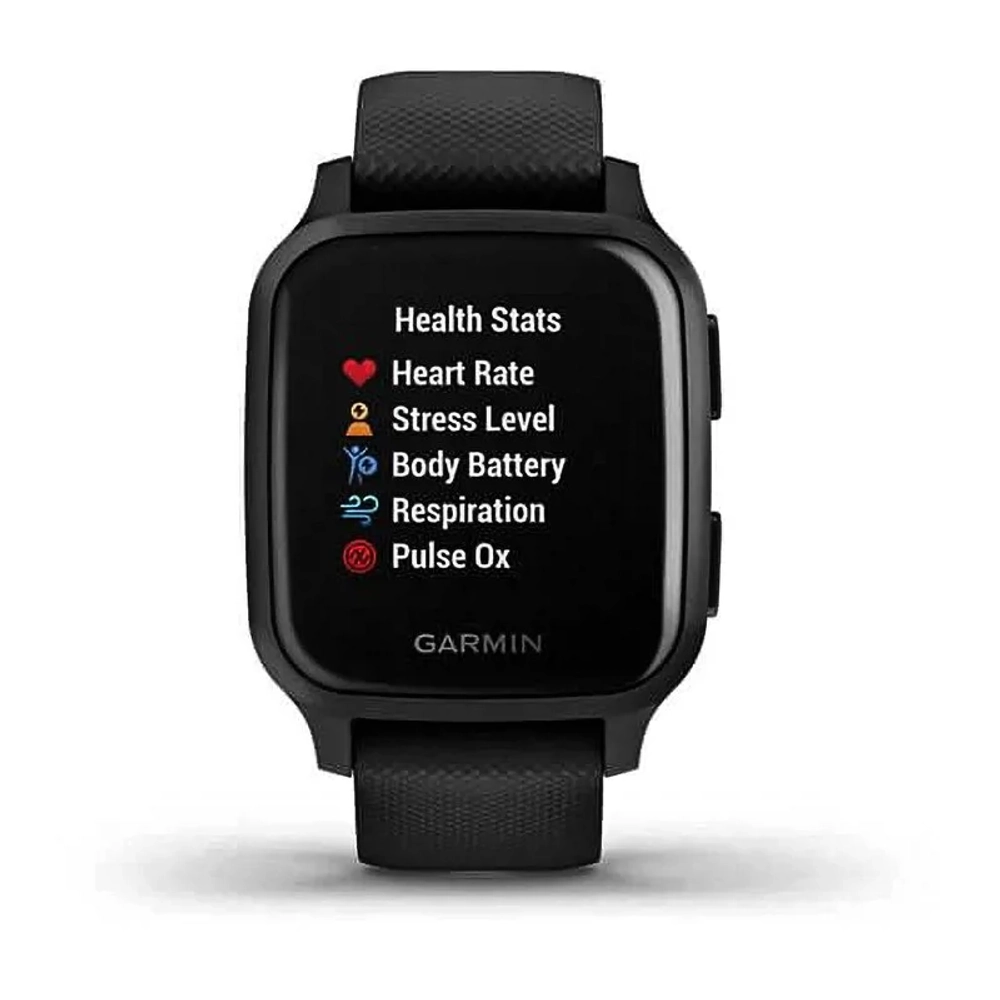 Смарт-часы Garmin Venu Sq Music Edition черный с серым алюминиевым безелем 010-02426-10
