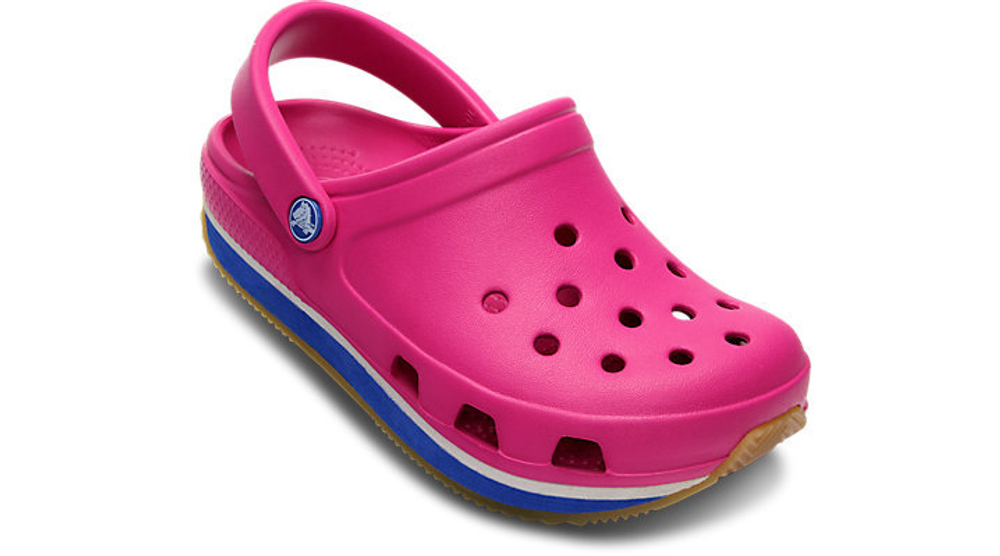 Сабо Kids Crocs Retro Clog Fuchsia / Sea Blue