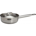 Сотейник 1,2 л. нерж. d=16 см. h=6 см. с крышк. тройное дно (индукция) MGSteel (С23S178KL) (46646)