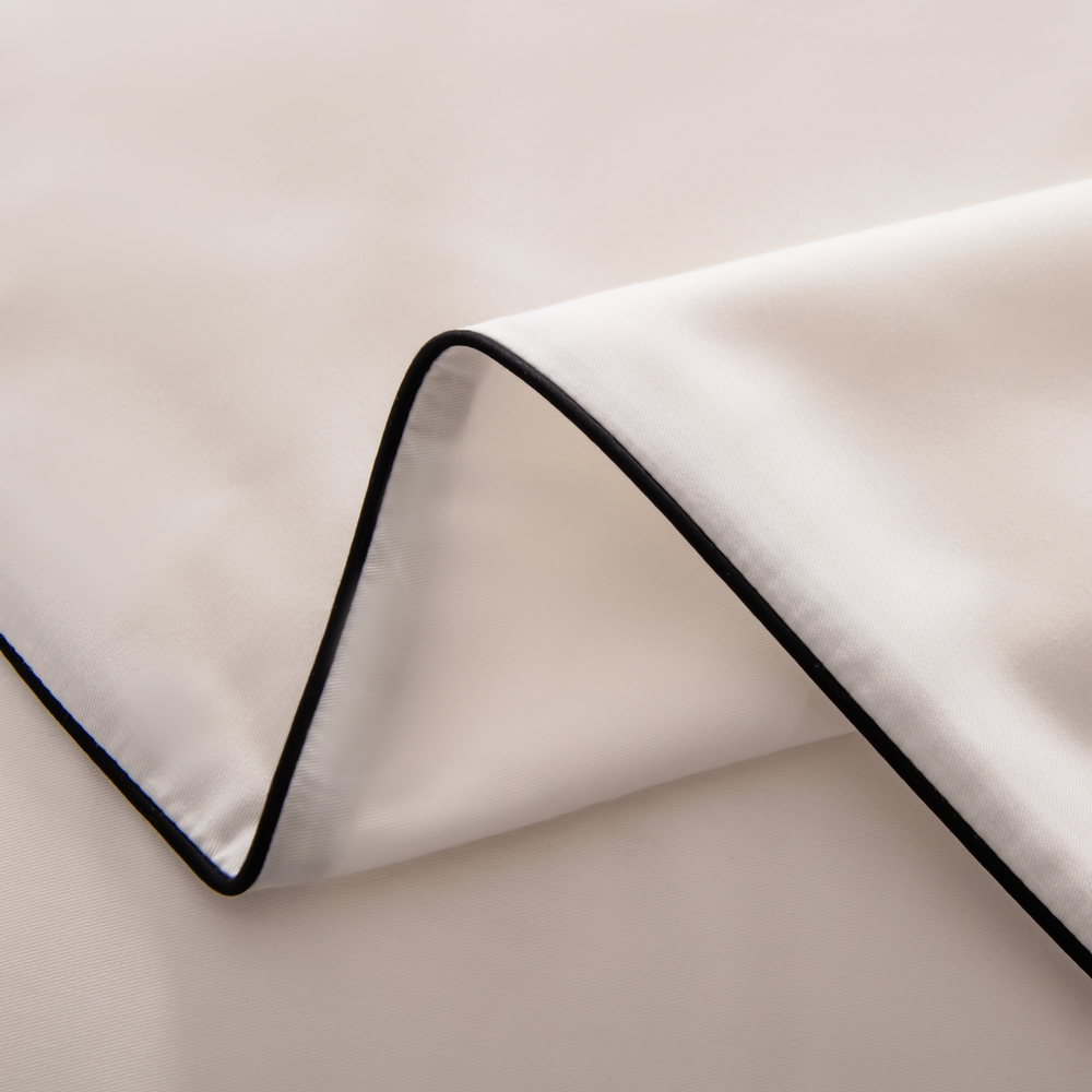 КПБ Однотонный Сатин Элитный на резинке OCER023, 2 спальный, 4 наволочки, простынь 140*200*30