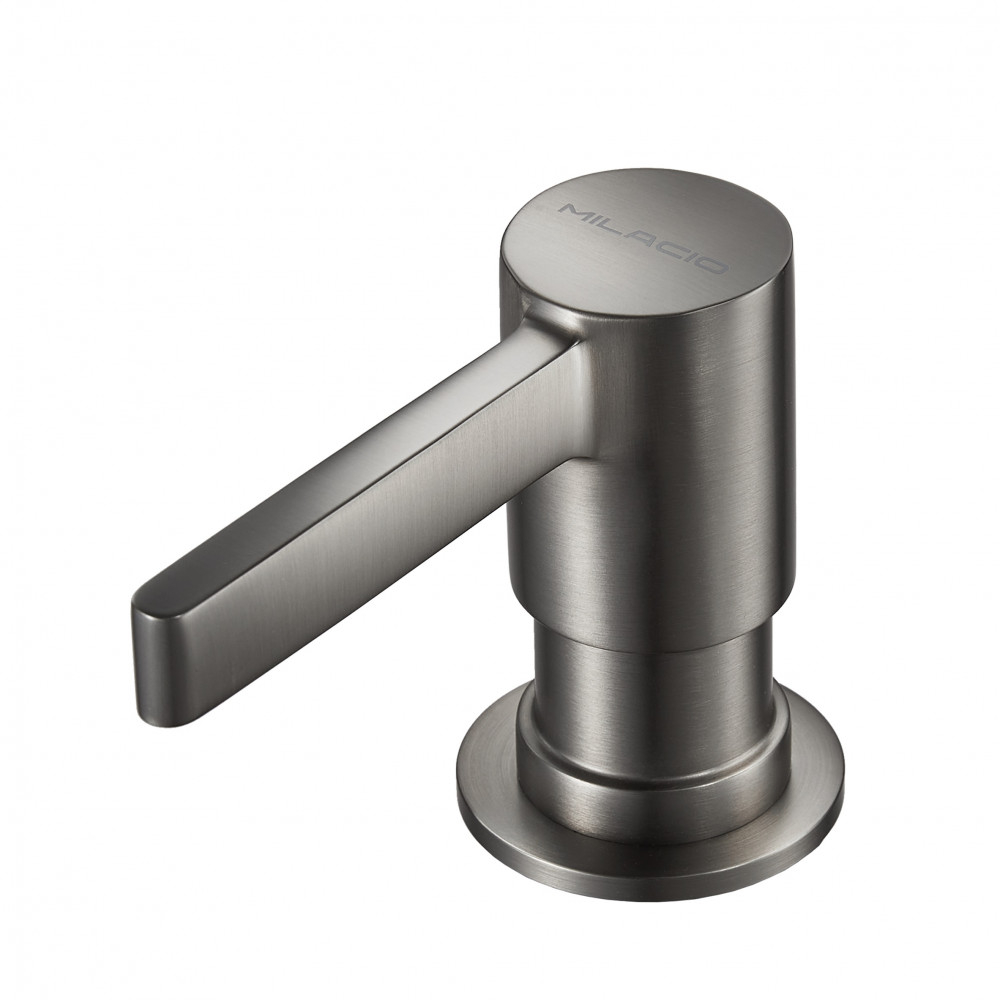 Дозатор для жидкого мыла Milacio MCU.933.GM, вороненая сталь