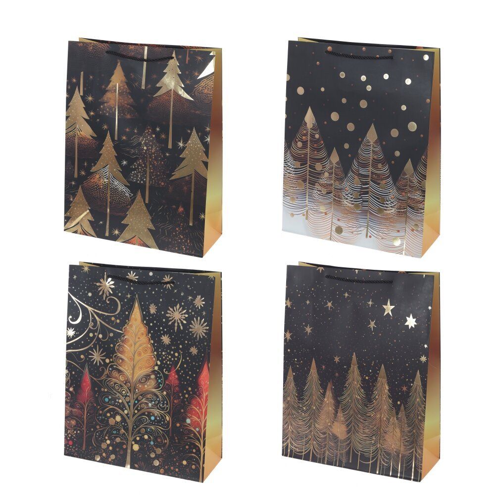 GAEM Пакет подарочный (бумага 210г/м2, блок микс 12шт), L31 W12 H40 см, 4в.