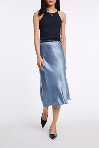 Dorothee Schumacher Топ в рубчик с аппликацией из пайеток