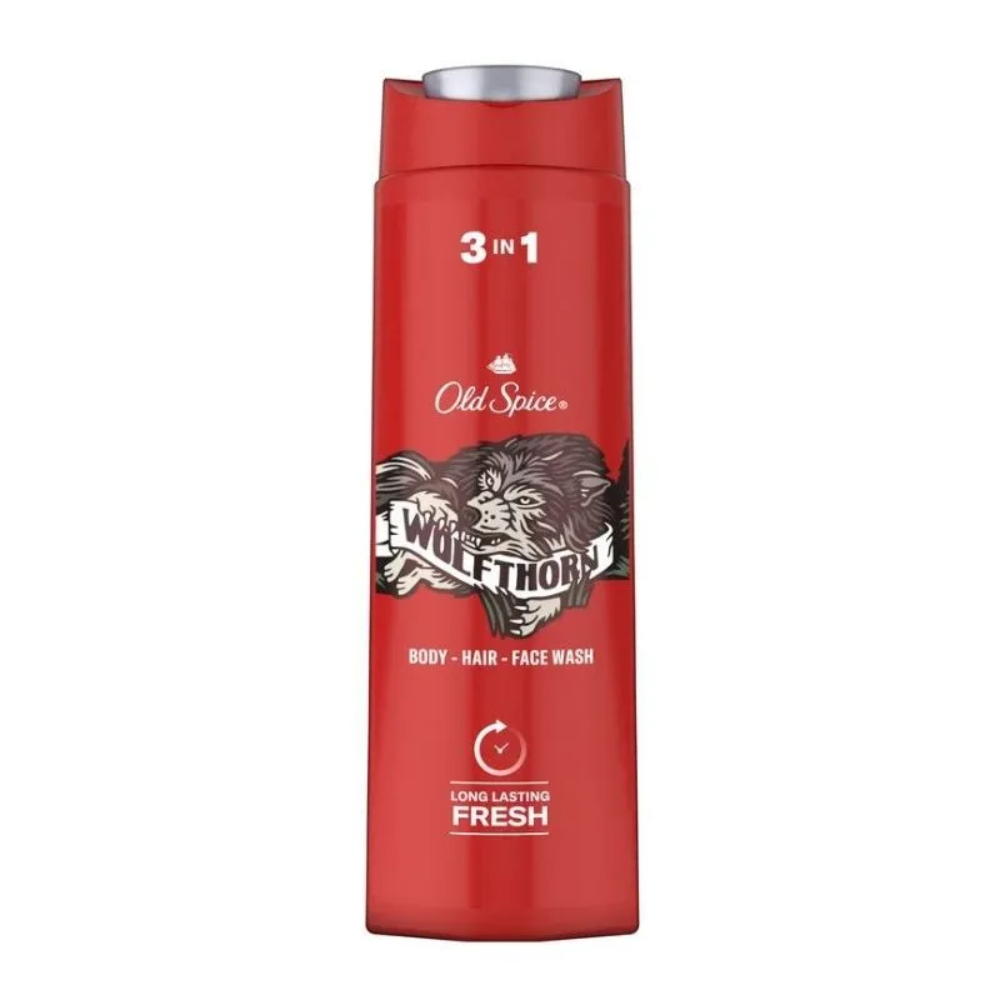Гель для душа+шампунь Old Spice 3в1 Wolfthorn 400 мл