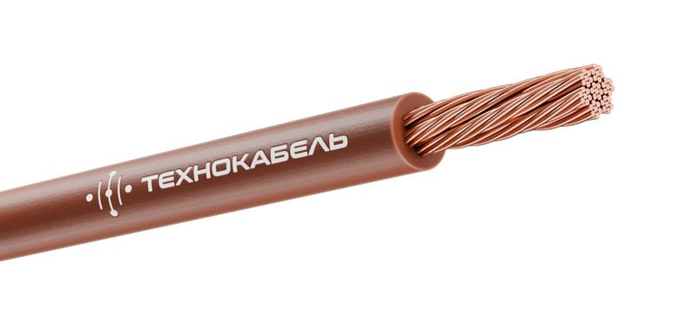 Провод ПуГВнг(А)-LS 1х2.5 450/750В Кор (бухта) (м) Технокабель 00-00149370