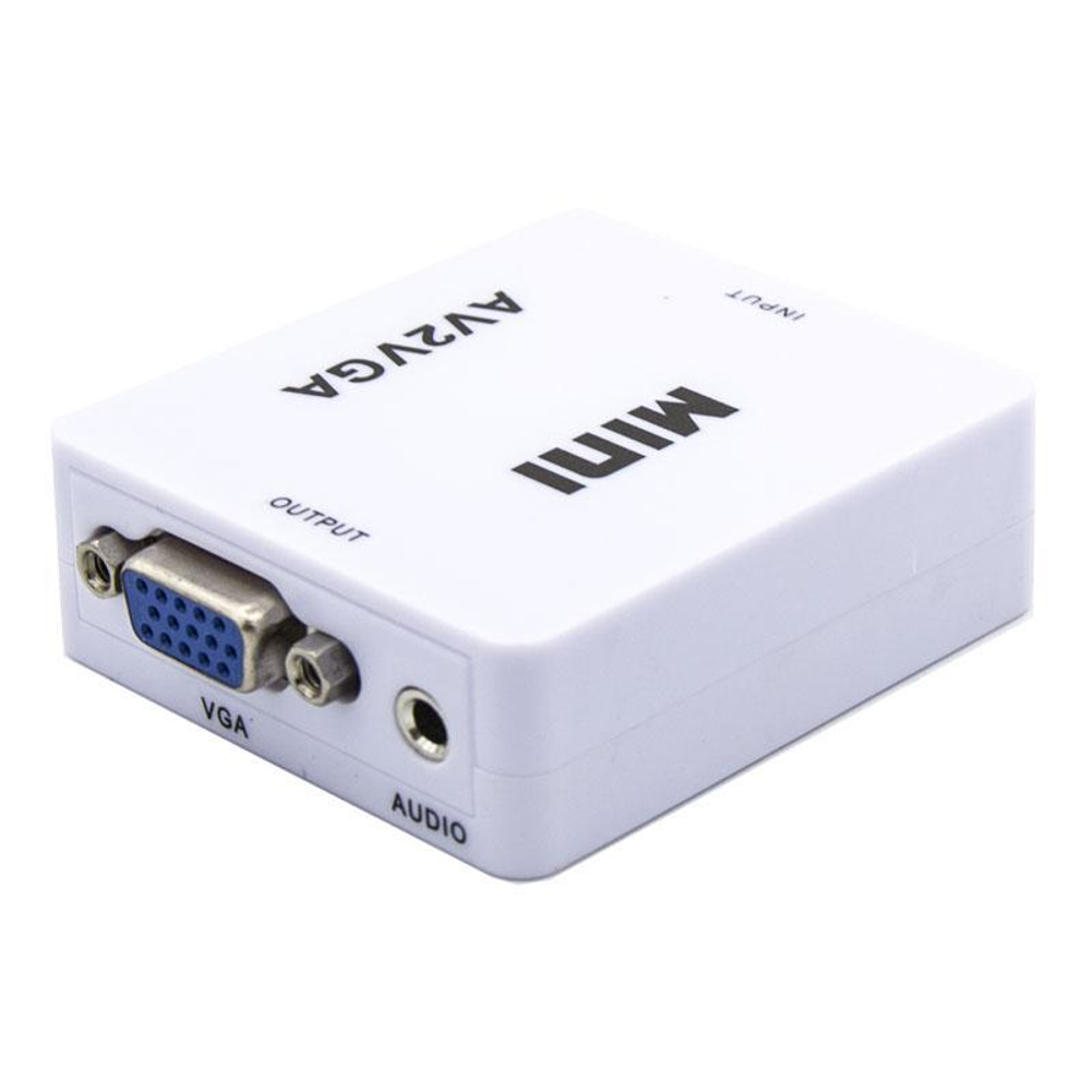 Конвертер цифровой AV2VGA 3RCA (мама) - VGA (мама)