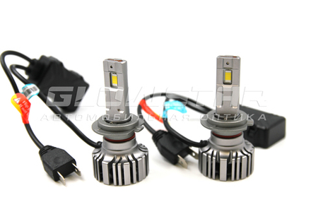 Светодиодные автолампы головного света F7/H7 с вентилятором, 12V, 55W, 5500K (комплект, 2шт)
