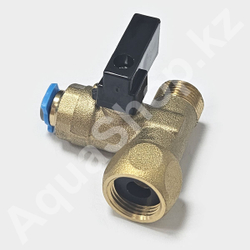 Узел подключения 3/8 резьба - 1/4 трубка с уплотнительной прокладкой