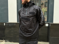 Анорак НПОГП VV Принт рукав Черный