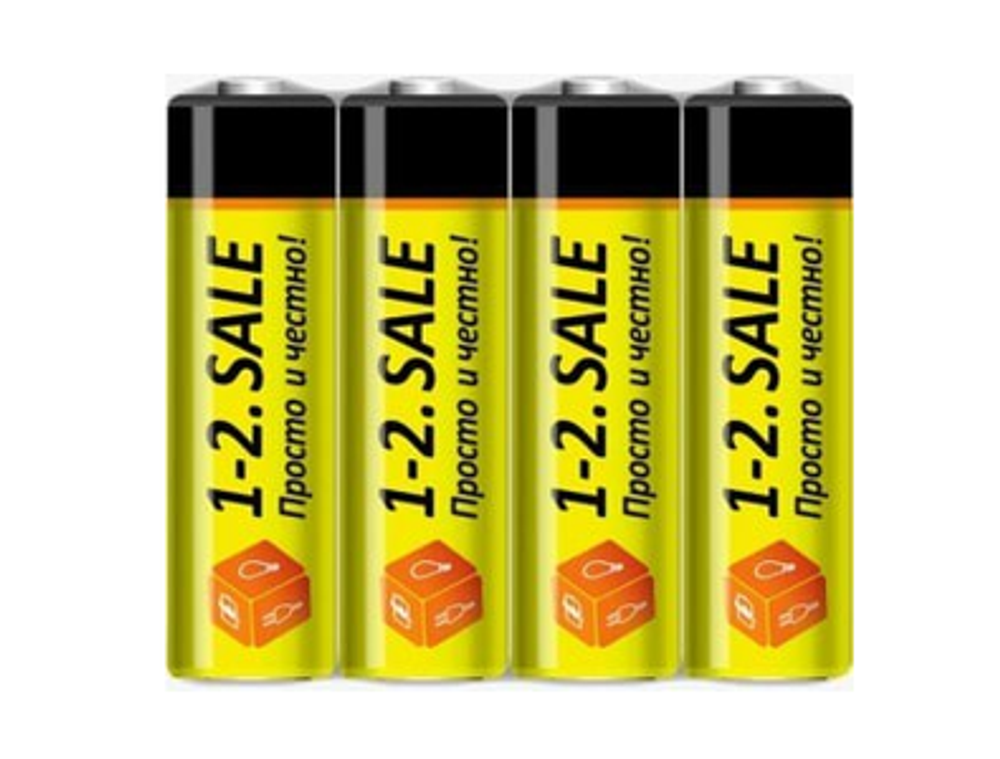 Батарейки солевые 1-2.sale R6/316 (АА) пальчиковые, в спайке 4 шт