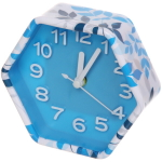 Будильник «Симфония» шестигранник синий 9,5*9,5*4,5см CY1103