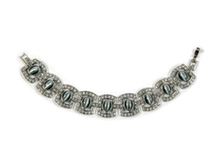 "Парадиз" браслет в серебряном покрытии из коллекции "Самоцветы" от Jenavi с замком пряжка