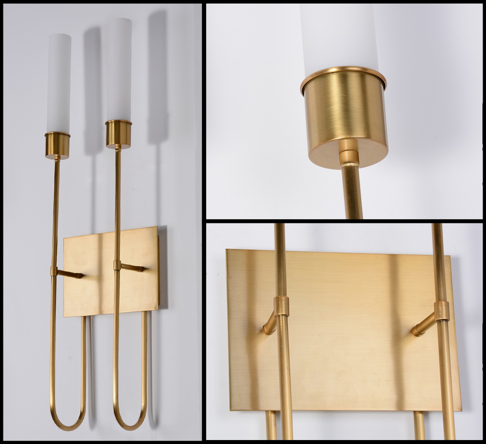 Настенный светильник BRWL7035 antique brass