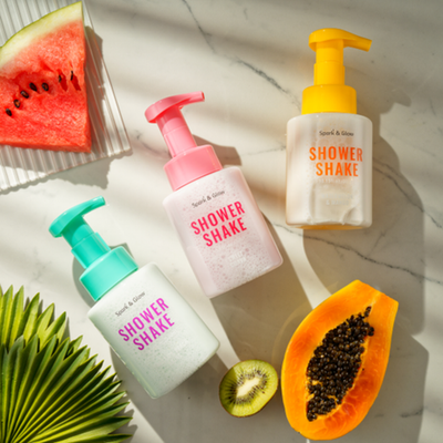 Гель-шейк для душа с ароматом папайи и персика - Shower shake papaya&peach skins, 300мл