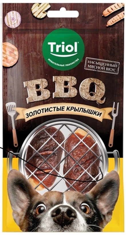 Лакомство для собак Золотистые крылышки, 100г серия BBQ Triol