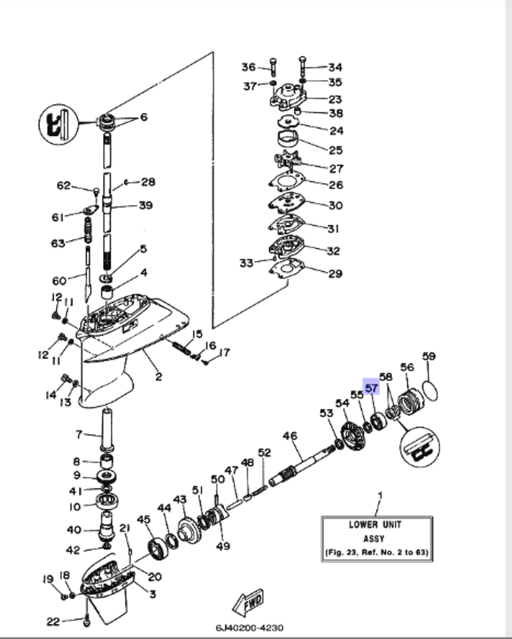 Подшипник 6204 C3 20x47x14 Yamaha 40 (933062040100)