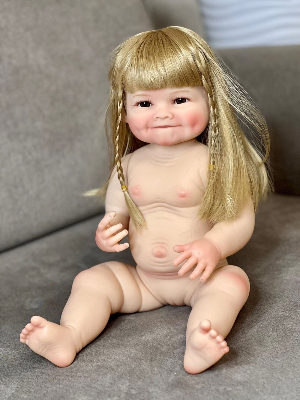 Кукла Реборн виниловая 55см в пакете (FA-134)
