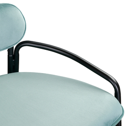 Стул барный Latitude Ror Round черный/светло-бирюзовый