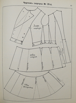 Платонов Т. А. Первый в России специальный самоучитель кройки дамского верхнего платья. 1913
