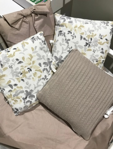 Комплект в кроватку 17 предметов "Листочки" кофейный, Пике/Ранфорс