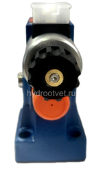 DBW10B2-5X/100CW110-50N9K4 - Предохранительный клапан Ду10 с давлением настройки до 100 бар, управление - X и Y - внутренние с разгрузкой B = открыт с электроуправлением W110