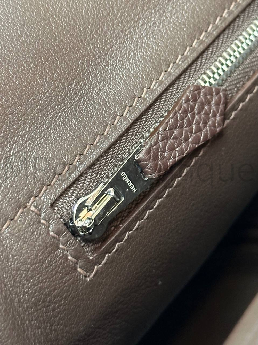 Женская сумка Hermes коричневого цвета