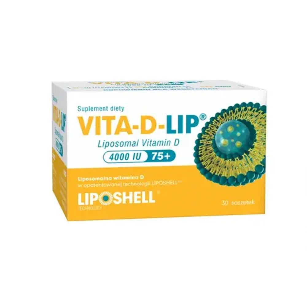 Vita-D-Lip Liposomal Vitamin D 4000 IU - липосомальный витамин D, 30 пакетиков