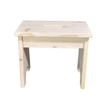 Мини-табурет стремянка из массива сосны Пэрйохан, 32х20х27 см, степ-стульчик в натуральной отделке