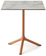 Стол ламинированный обеденный Scab Design Tripe, терракотовый, каменный