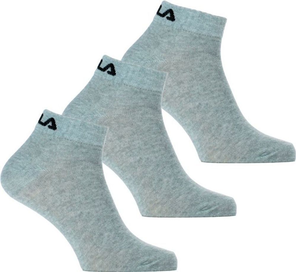 Теннисные носки Fila Quarter Plain Socks 3P - grey