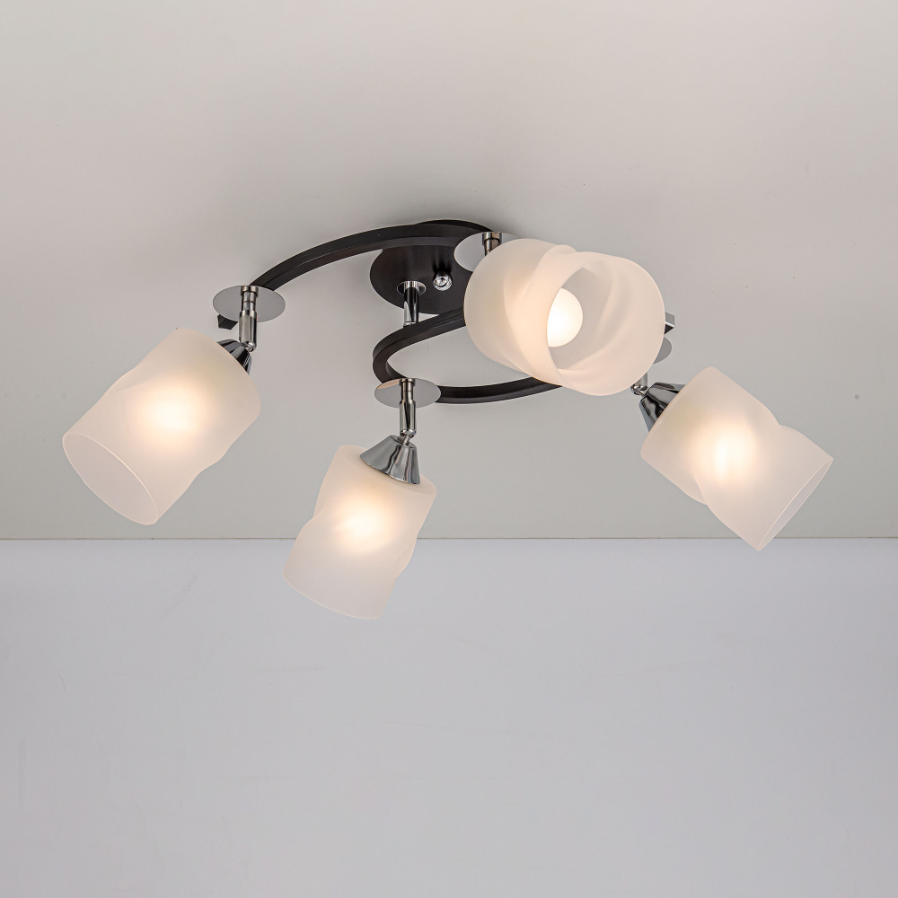 Citilux Сиерра CL119241 Люстра с поворотными плафонами Чёрная