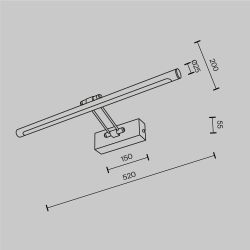 Бра Maytoni   MIR267WL-L12CH3K
