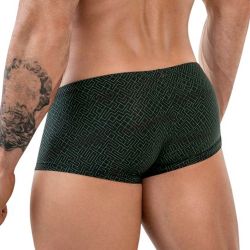 Мужские трусы боксеры черные с принтом Clever Moda LABERIN LATIN BOXER 185211