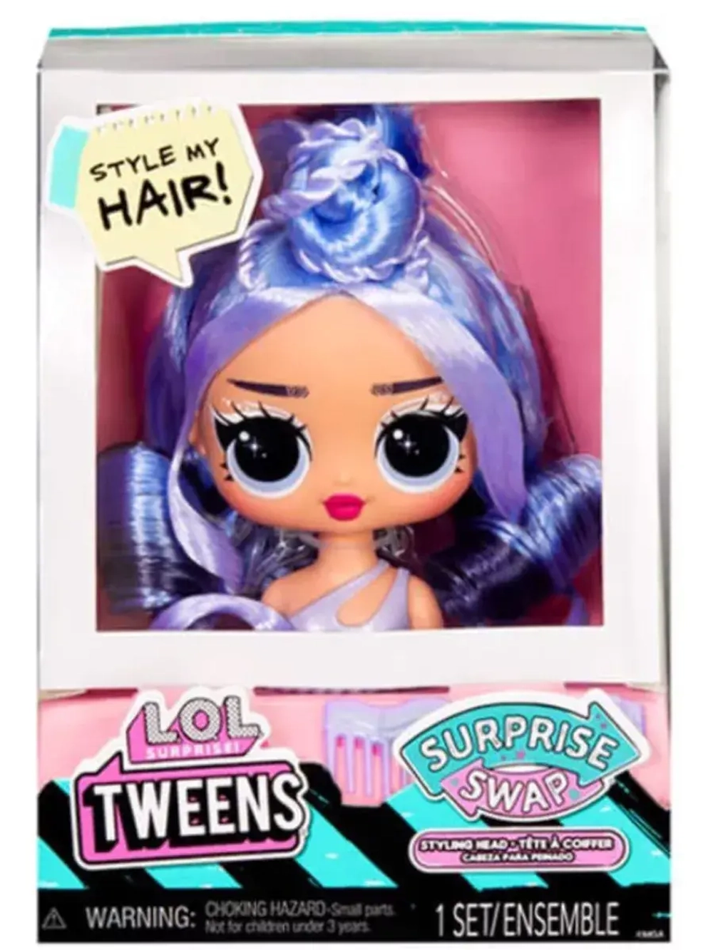 Голова кукла Лол Твинс Lol Tweens Swap Виолет оригинал