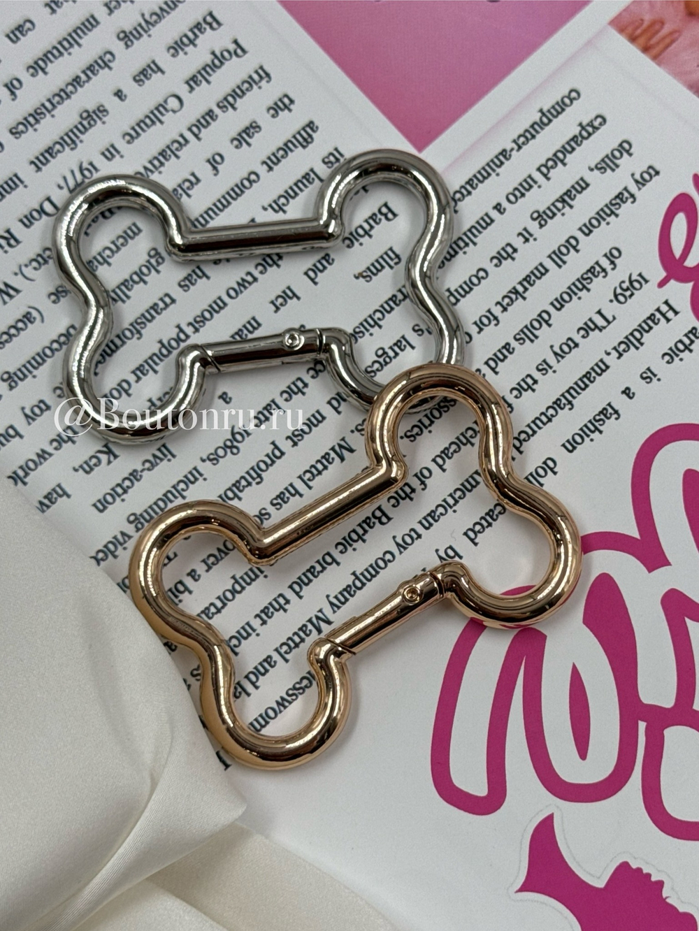 Карабин "Косточка" серебристый