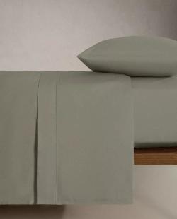 ZARA HOME (300 НИТЕЙ) ПОДОДЕЯЛЬНИК ИЗ САТИНА, СИНИЙ