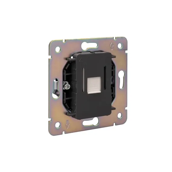 Розетка ROUND компьютерная RJ45 кат6 с/у перламутр KRANZ