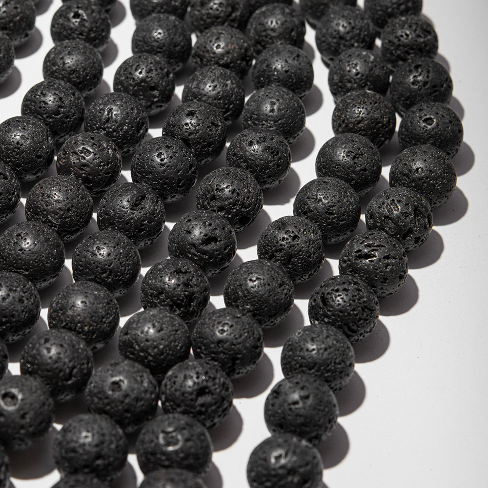 Лава вулканическая натуральная, 16,3мм, шар