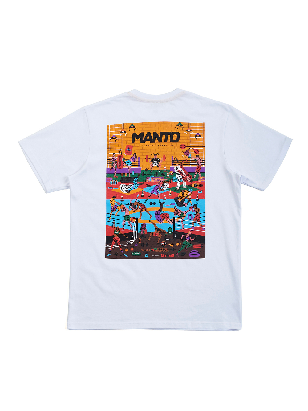 Футболка MANTO GYM 2.0 белая