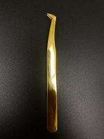 Пинцет № 58 Lashexpress сапожок золото с лазерным напылением