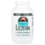 Source Naturals, лецитин, 1200 мг, 200 мягких таблеток