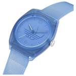 Adidas Originals STREET Wrist Watch Quartz Movement Resin Strap 38mm Blue Dial Men"s Watches 50m Water Resistant