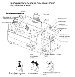 Станок для заточки сверл 3-13 мм 120W