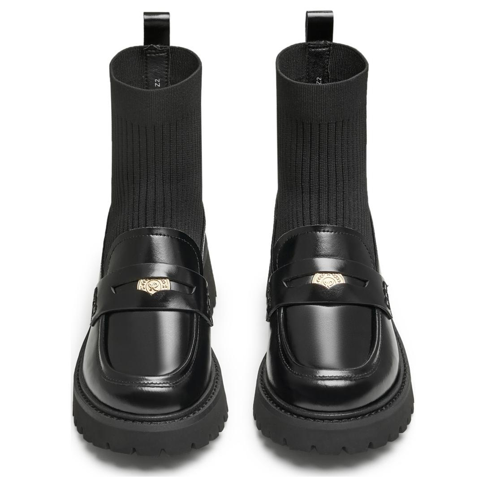 Teenmix Stretch & Sock Boots Women"s Solid Color