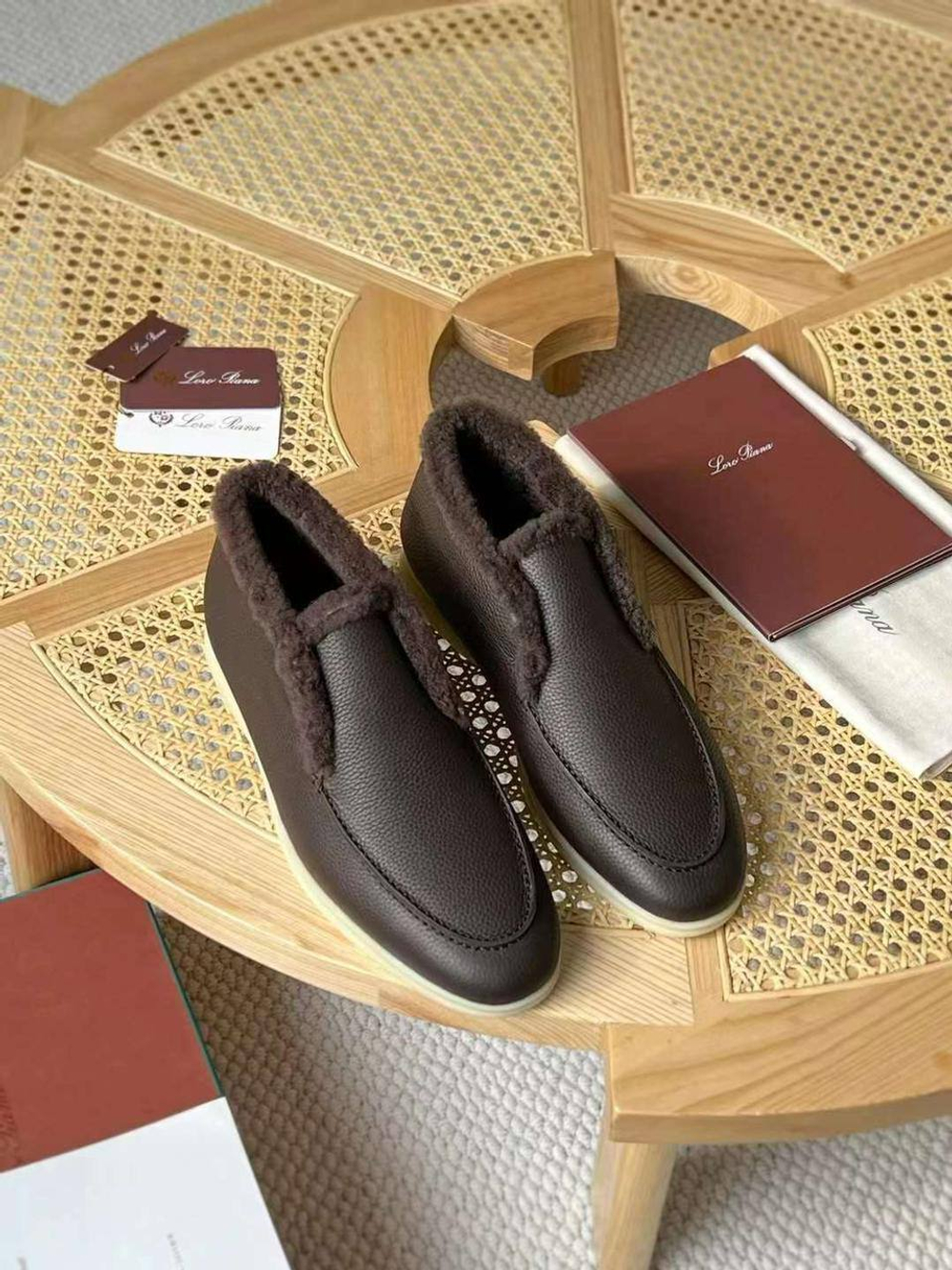 Высокие лоферы Loro Piana