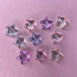 Zoo nail Фигурки объемные для дизайна Кристальные звездочки, 10шт