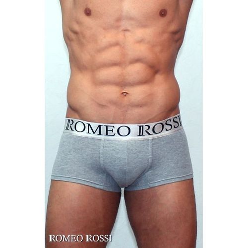 Мужские трусы боксеры серые Romeo Rossi Steel Grey Boxer RR00013-3