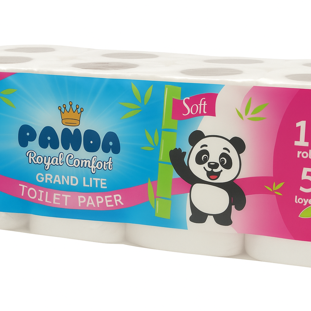 Туалетная бумага Panda Royal Comfort Classic без втулки 5 слоев 12 шт